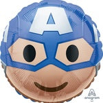 Foil Balloon 18" - Captain America Emoji