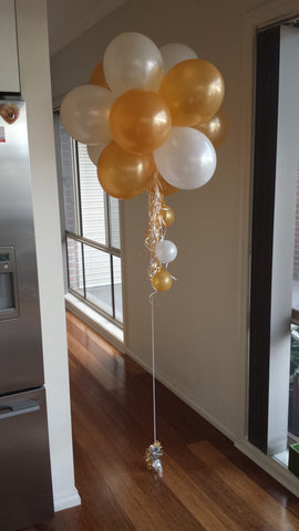 11" Topiary Cluster Helium With Balloon