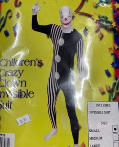 Costume - Children's Crazy Clown Invisible Suit Small