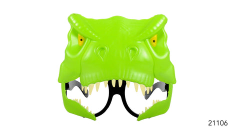 Party Glasses - Green Dinosaur