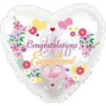 Foil Balloon 18" - Congrats On your engagement