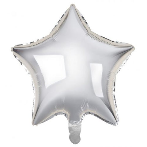 Foil Balloon 18" - Decrotex Foil Star Silver