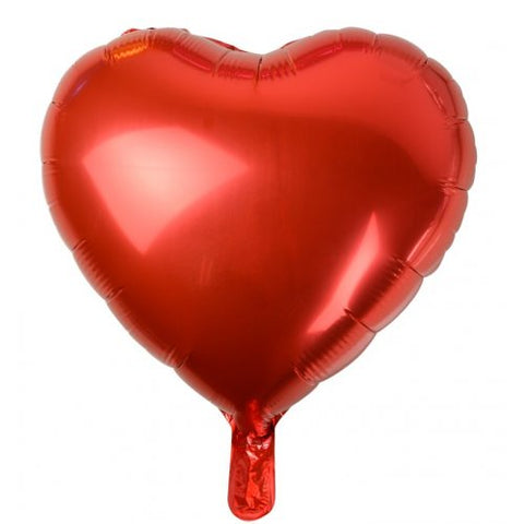 Foil Balloon 18'' - Metallicb Red Heart Shape