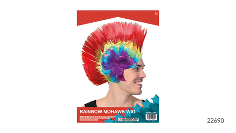 Wig - Mohawk Wig Rainbow