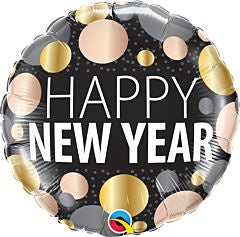 Foil Balloon 18" - New Year Metallic Dots