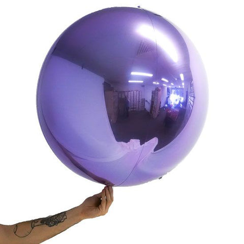 Foil Balloon Loon Balls 24'' - Metallic Lilac