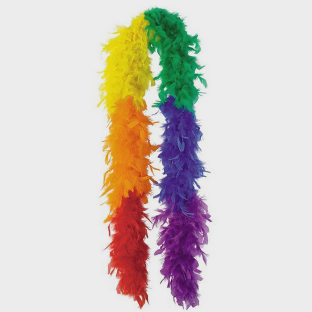 Feather Boa - Rainbow 1.8m
