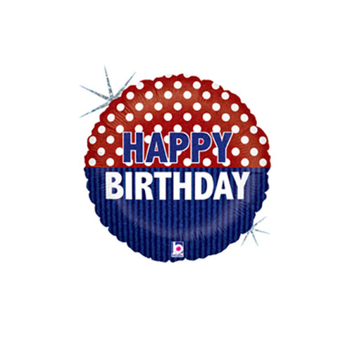 Foil Balloon 18" - Nautical Birthday 45cm Holographic