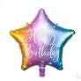 Foil Balloon 16" - PD Foil Balloon Glossy Star Cursive Happy Birthday Mix