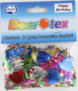 Confetti Scatters - Happy Birthday Multi Colour
