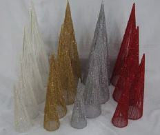 Christmas Tree - Cotton Cone Glitter 60cm