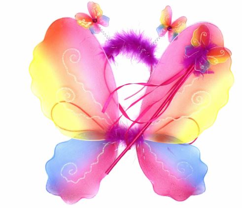 Butterfly Wing 3Pcs Set (Rainbow)