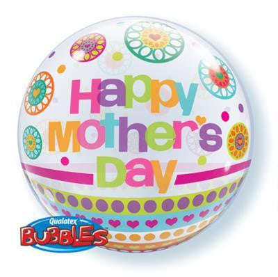 Bubble Balloon 22" - Mothers Day Dots & Patterns