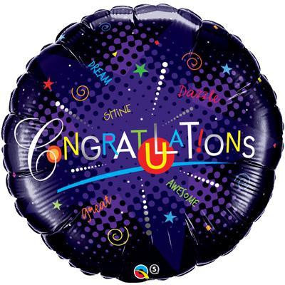 Foil Balloon Supershape - Congratulations Dazzle