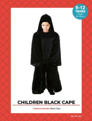 Costume - Black Cape (Child)