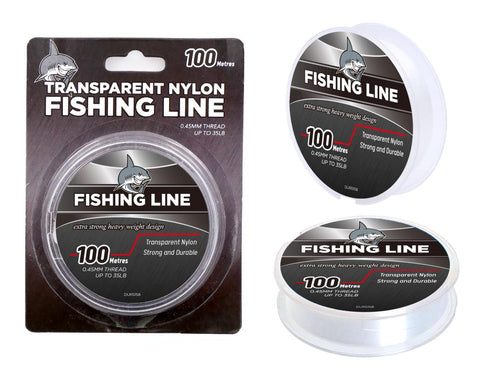 Transparent Nylon Fish Line- 100MTR