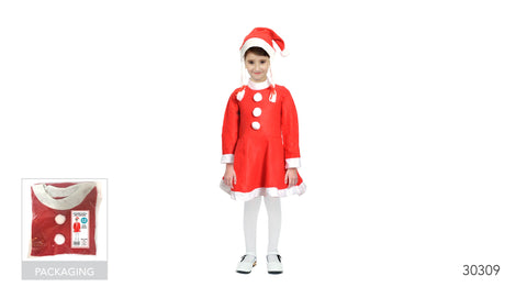 Children Costume - Children Santa Girl Dress