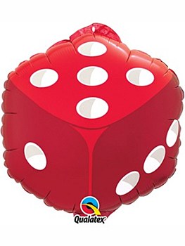 Foil Balloon 18" - Dice Square Shape