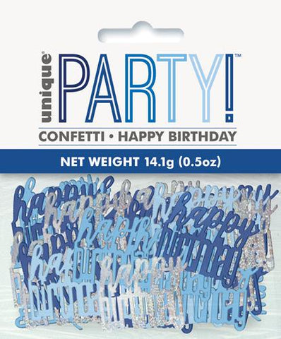 Confetti Scatters - Happy Birthday (Blue)
