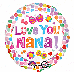 Foil Balloon 18" - Love You Nana!
