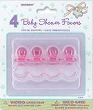 Novelty - Baby Pacifiers Pink Pk 4