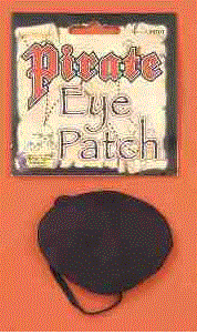 Eye Patch - Pirate Black Satin