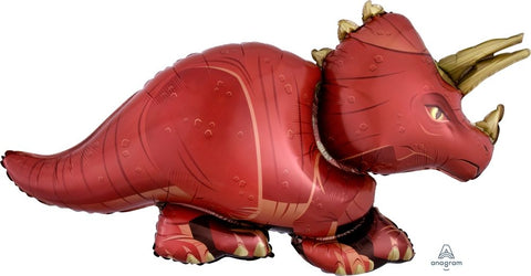 Foil Balloon Supershape - Triceratops Dinosaur