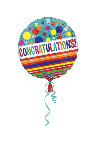 Foil Balloon 18" -  Congratulations Sparkle