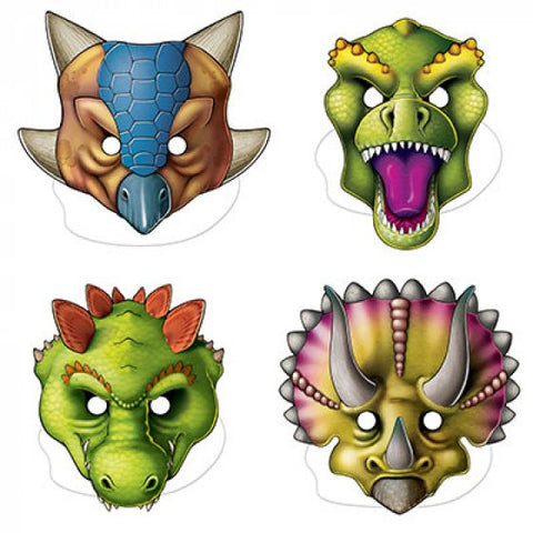 Mask - Dinosaurs Masks Assorted Designs & Sizes