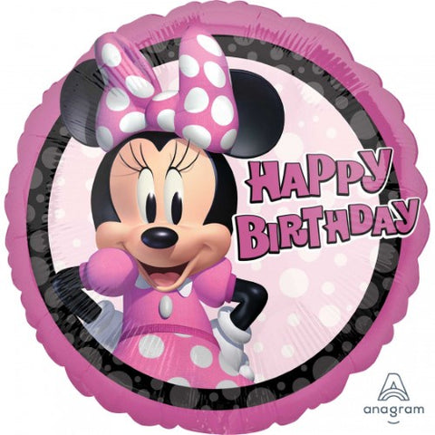 Foil Balloon 18" - Minnie Mouse Forever Happy Birthday