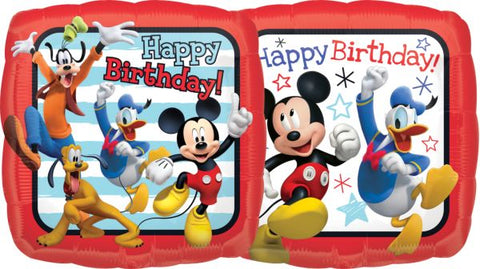 Foil Balloon 18" - Happy Birthday Mickey Roadster Racers
