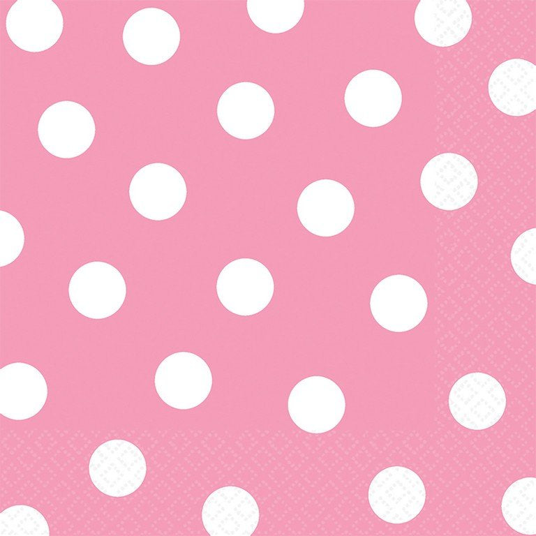 Lunch Napkins - Dots Lunch Napkins New Pink