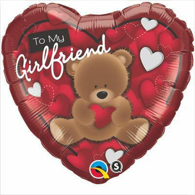 Foil Balloon 18" - To My Girlfriend Bear