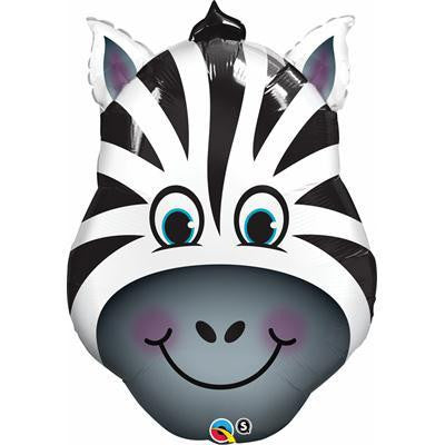 Foil Balloon Supershape - Zany Zebra