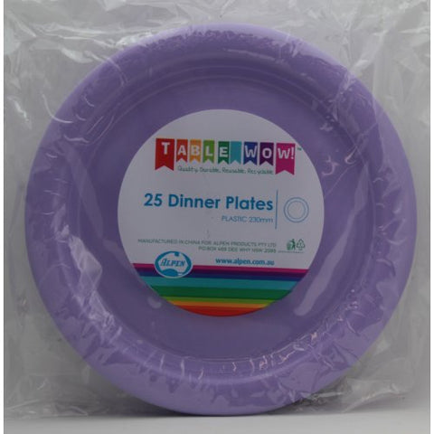 Reusable Dinner Plates - Lavender Pk25
