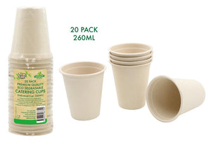Cup - ECO Biodegradable Catering Cups 260ML-20PK