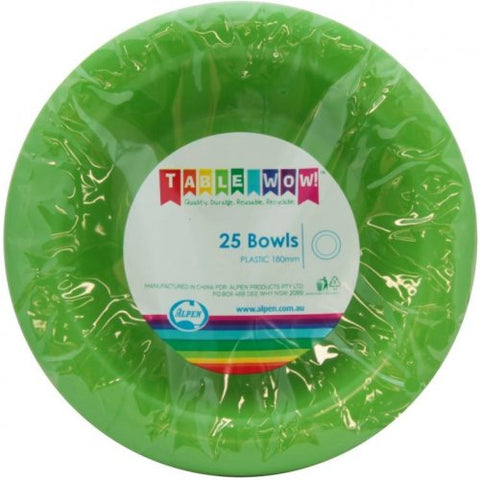 Reusable Bowls - Lime Green Pk25