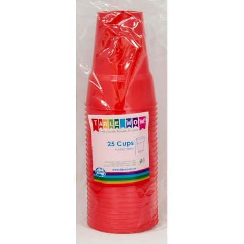 Drinking Cups - Red Pk25