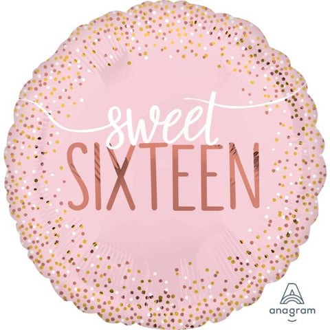 Foil Balloon 18'' - 45cm Sweet Sixteen Blush
