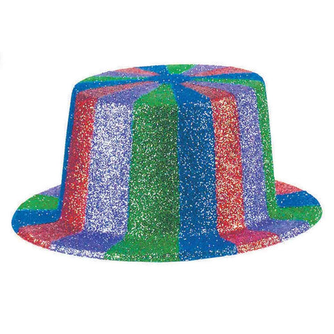 Top Hat - Glitter Rainbow ( Mardi Gras )