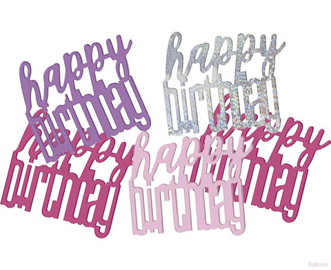 Confetti Scatters - Happy Birthday (Pink)