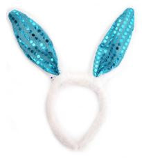 Headband - Bunny Sequin (Blue)