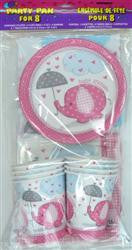 Party Pack - Baby Shower Elephant (Pink)