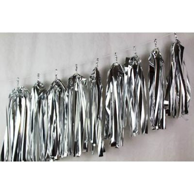 Balloon Tassels - Metallic Silver