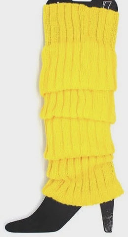 Leg Warmer - Yellow Chunky Knit
