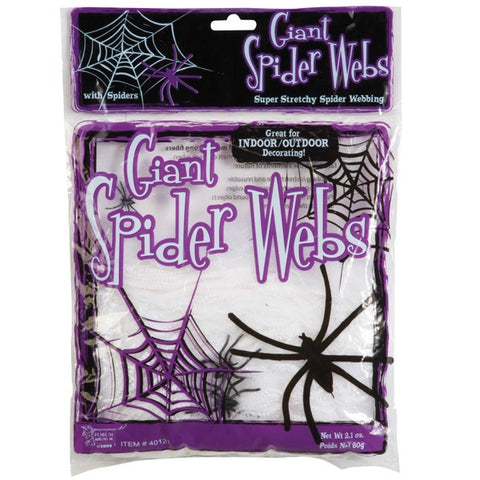 Spider Web - Halloween Giant Spiders Web + 4 Spiders