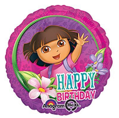 Foil Balloon 18" - Dora Happy Birthday