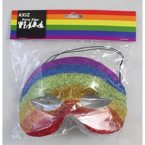 Mask - Rainbow Glitter With Header Card