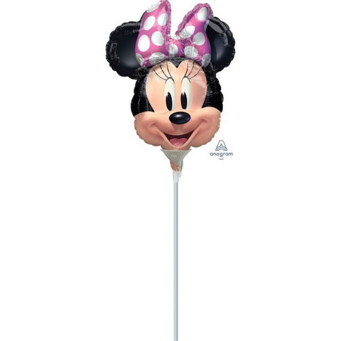 Foil Balloon 14" - Anagram Licensed Microfoil 35cm Minnie Mouse Forever Air fill ( Store Collect Only )