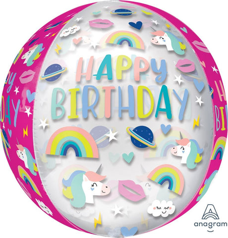 Orbz Bubble Balloon - Birthday Trendy Icons